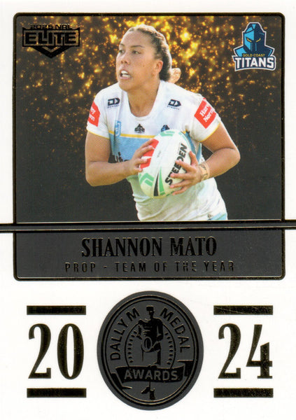 2025 NRL Elite - Dally M Awards - DM 29 - Shannon Mato - Gold Coast Titans