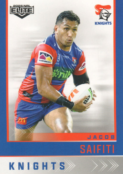 2025 NRL Elite - Base - 078 - Jacob Saifiti - Knights