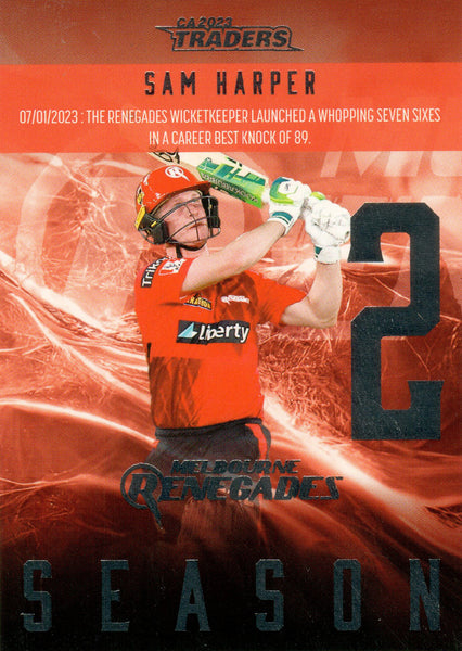 2023-24 Cricket Luxe Season To Remember - STR 10 - Sam Harper - Melbourne Renegades