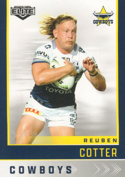 2025 NRL Elite - Base - 083 - Reuben Cotter - Cowboys