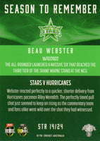 2023-24 Cricket Luxe Season To Remember - STR 14 - Beau Webster - Melbourne Stars