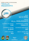 2025-26 Cricket Traders - Common - 063 - Tahlia Mcgrath - Adelaide Strikers