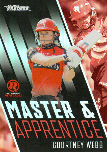 2025-26 Cricket Traders - Master & Apprentice - MA 25 - Courtney Webb - Melbourne Renegades