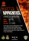 2025-26 Cricket Traders - Master & Apprentice - MA 26 - Emma de Broughe - Melbourne Renegades