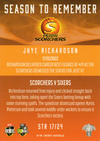 2023-24 Cricket Luxe Season To Remember - STR 17 - Jhye Richardson - Perth Scorchers