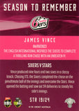 2023-24 Cricket Luxe Season To Remember - STR 19 - James Vince - Sydney Sixers