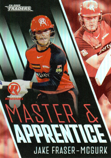 2025-26 Cricket Traders - Master & Apprentice - MA 30 - Jake Fraser-McGurk - Melbourne Renegades