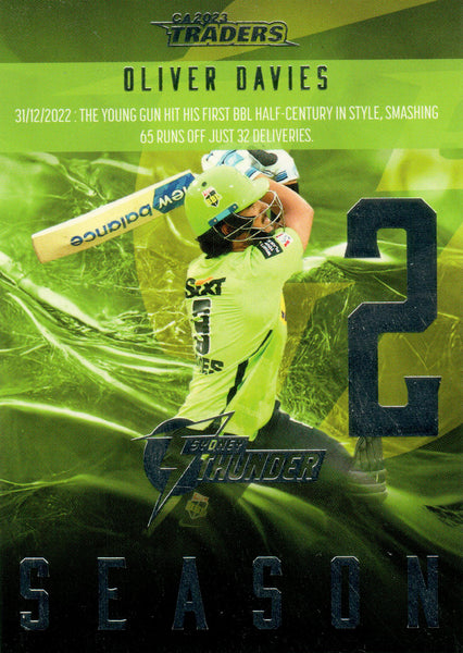 2023-24 Cricket Luxe Season To Remember - STR 22 - Oliver Davies - Sydney Thunder