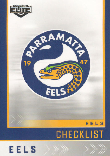 2025 NRL Elite - Base - 091 - Eels Checklist - Eels