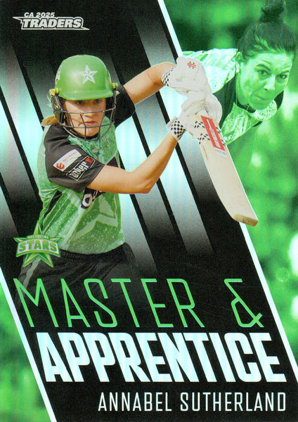 2025-26 Cricket Traders - Master & Apprentice - MA 34 - Annabel Sutherland - Melbourne Stars