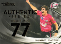 2023-24 Cricket Luxe Authentic Numbered - AN 09 - Sean Abbott - Sydney Sixers