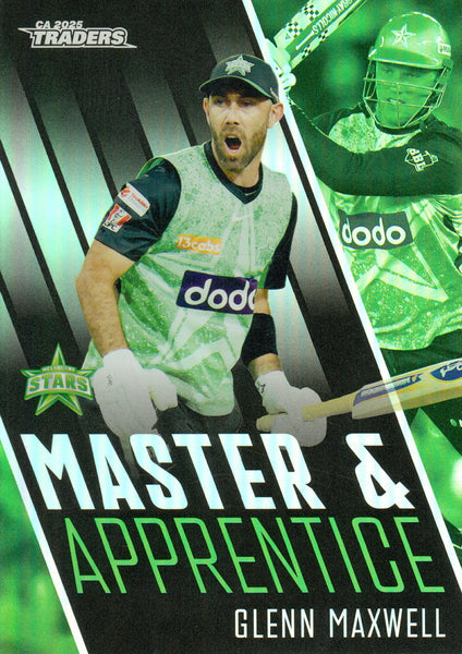 2025-26 Cricket Traders - Master & Apprentice - MA 37 - Glenn Maxwell - Melbourne Stars