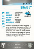 2025 NRL Elite - Silver Specials - P 029 - Blayke Brailey - Sharks