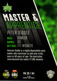 2025-26 Cricket Traders - Master & Apprentice - MA 39 - Peter Siddle - Melbourne Stars