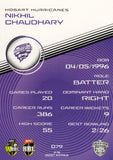 2025-26 Cricket Traders - Common - 079 - Nikhil Chaudhary - Hobart Hurricanes