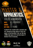2025-26 Cricket Traders - Master & Apprentice - MA 42 - Chloe Ainsworth - Perth Scorchers