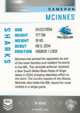2025 NRL Elite - Silver Specials - P 033 - Cameron McInnes - Sharks