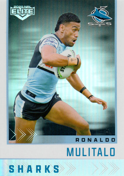 2025 NRL Elite - Silver Specials - P 034 - Ronaldo Mulitalo - Sharks