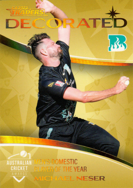 2023-24 Cricket Luxe Decorated Parallel - DP 12 - Michael Neser - 132/147