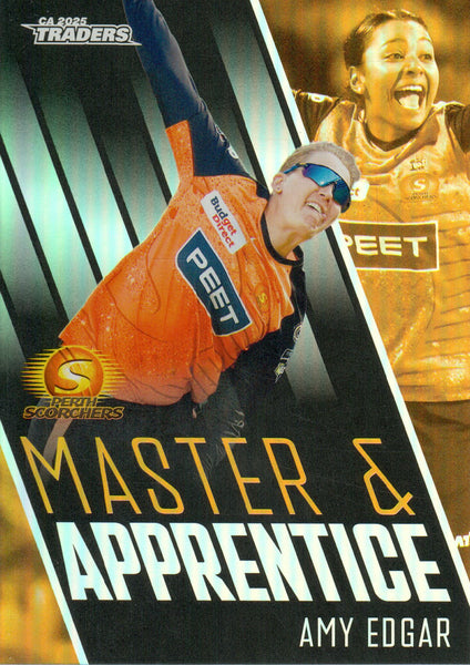 2025-26 Cricket Traders - Master & Apprentice - MA 44 - Amy Edgar - Perth Scorchers
