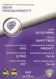 2025-26 Cricket Traders - Common - 082 - Ben Mcdermott - Hobart Hurricanes