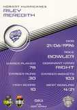 2025-26 Cricket Traders - Common - 083 - Riley Meredith - Hobart Hurricanes