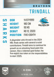 2025 NRL Elite - Silver Specials - P 036 - Braydon Trindall - Sharks