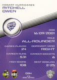 2025-26 Cricket Traders - Common - 084 - Mitchell Owen - Hobart Hurricanes