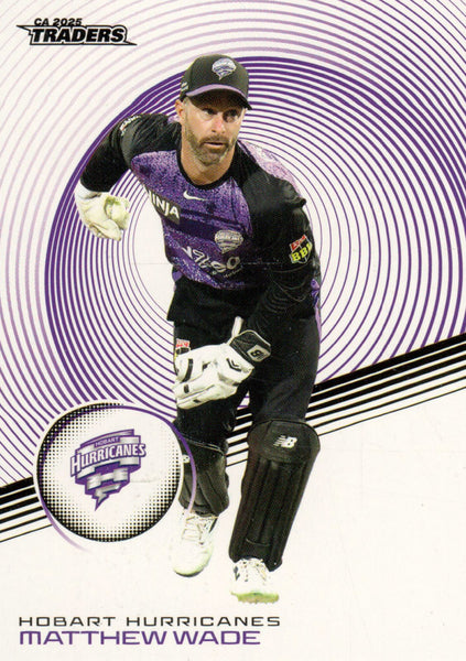 2025-26 Cricket Traders - Common - 085 - Matthew Wade - Hobart Hurricanes