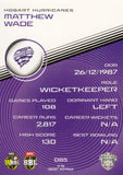 2025-26 Cricket Traders - Common - 085 - Matthew Wade - Hobart Hurricanes