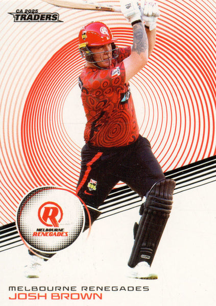 2025-26 Cricket Traders - Common - 091 - Josh Brown - Melbourne Renegades