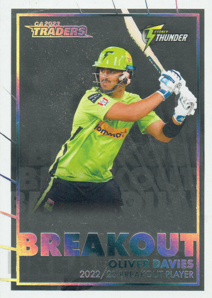 2023-24 Cricket Luxe Breakout PRIORITY - BO 17 - Oliver Davies - 15/34