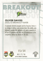 2023-24 Cricket Luxe Breakout PRIORITY - BO 17 - Oliver Davies - 15/34