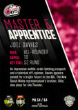 2025-26 Cricket Traders - Master & Apprentice - MA 54 - Joel Davies - Sydney Sixers