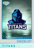 2025 NRL Elite - Silver Specials - P 046 - Titans Checklist - Titans