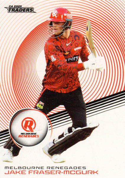 2025-26 Cricket Traders - Common - 093 - Jake Fraser-Mcgurk - Melbourne Renegades