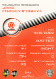 2025-26 Cricket Traders - Common - 093 - Jake Fraser-Mcgurk - Melbourne Renegades