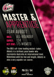 2025-26 Cricket Traders - Master & Apprentice - MA 55 - Sean Abbott - Sydney Sixers