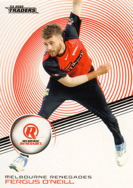 2025-26 Cricket Traders - Common - 094 - Fergus O'Neill - Melbourne Renegades