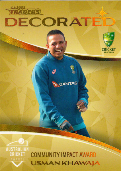 2023-24 Cricket Luxe Decorated Parallel - DP 08 - Usman Khawaja - 048/147