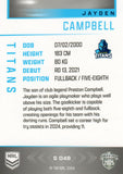 2025 NRL Elite - Silver Specials - P 048 - Jayden Campbell - Titans