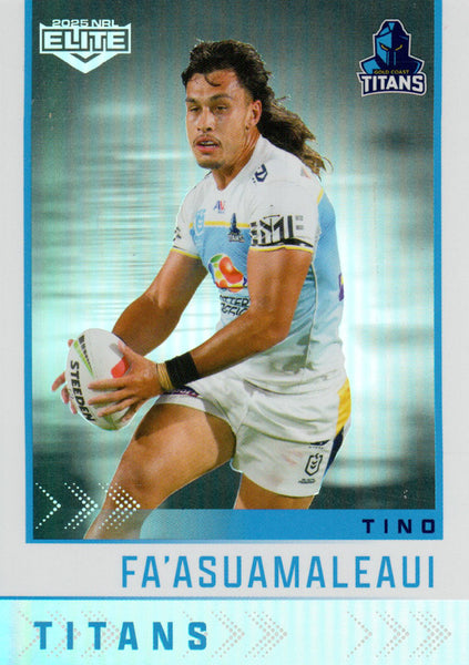 2025 NRL Elite - Silver Specials - P 050 - Tino Fa’asuamaleaui - Titans