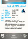 2025 NRL Elite - Silver Specials - P 050 - Tino Fa’asuamaleaui - Titans