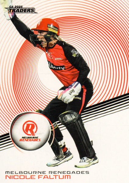 2025-26 Cricket Traders - Common - 098 - Nicole Faltum - Melbourne Renegades