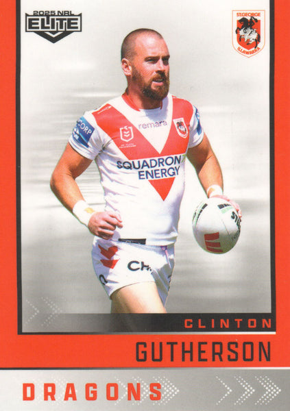 2025 NRL Elite - Base - 120 - Clinton Gutherson - Dragons