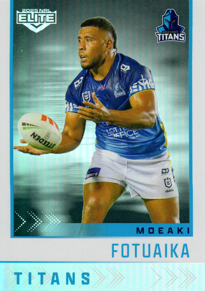 2025 NRL Elite - Silver Specials - P 053 - Moeaki Fotuaika - Titans