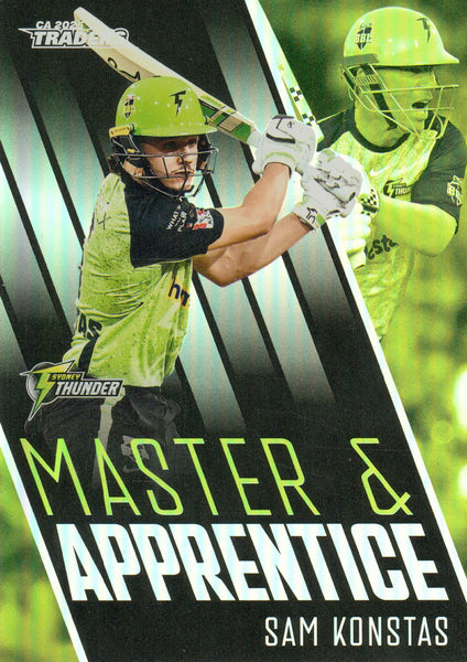 2025-26 Cricket Traders - Master & Apprentice - MA 62 - Sam Konstas - Sydney Thunder