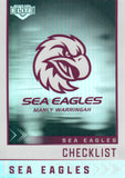 2025 NRL Elite - Silver Specials - P 055 - Sea Eagles Checklist - Sea Eagles