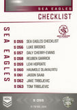 2025 NRL Elite - Silver Specials - P 055 - Sea Eagles Checklist - Sea Eagles