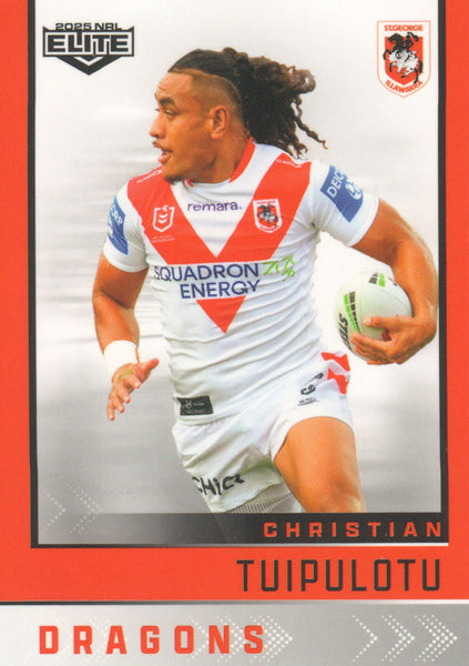 2025 NRL Elite - Base - 126 - Christian Tuipulotu - Dragons